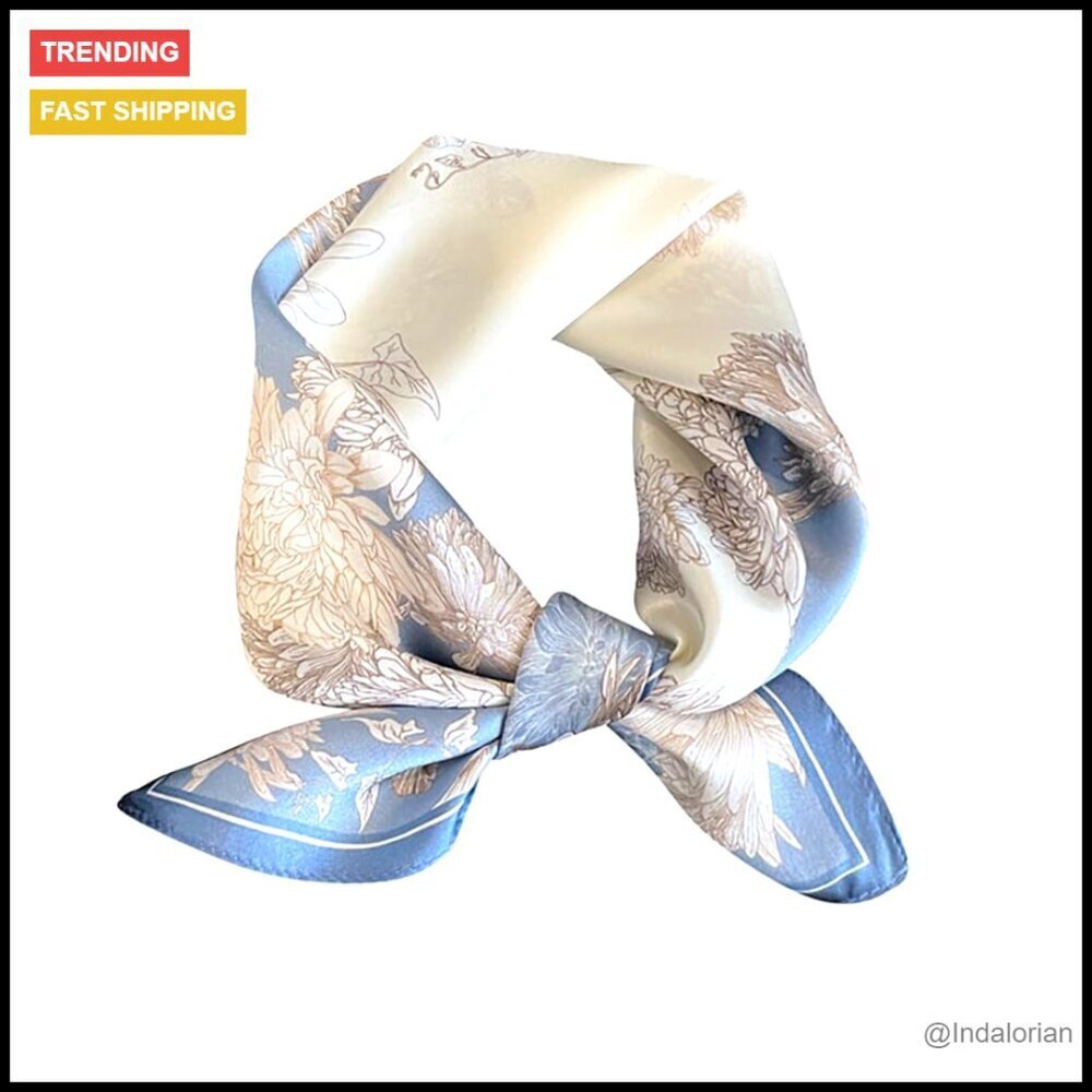 Mulberry Silk Square Scarf Elegant Versatile Accessory Headscarf Bandana